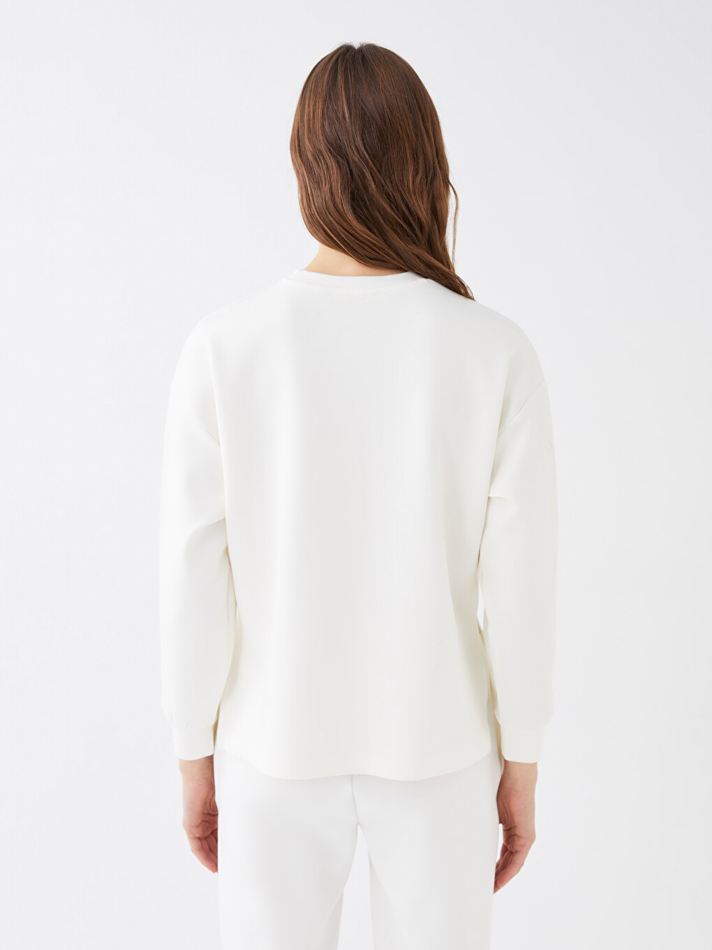 Crew Neck Oversize Women's Sweatshirt-8