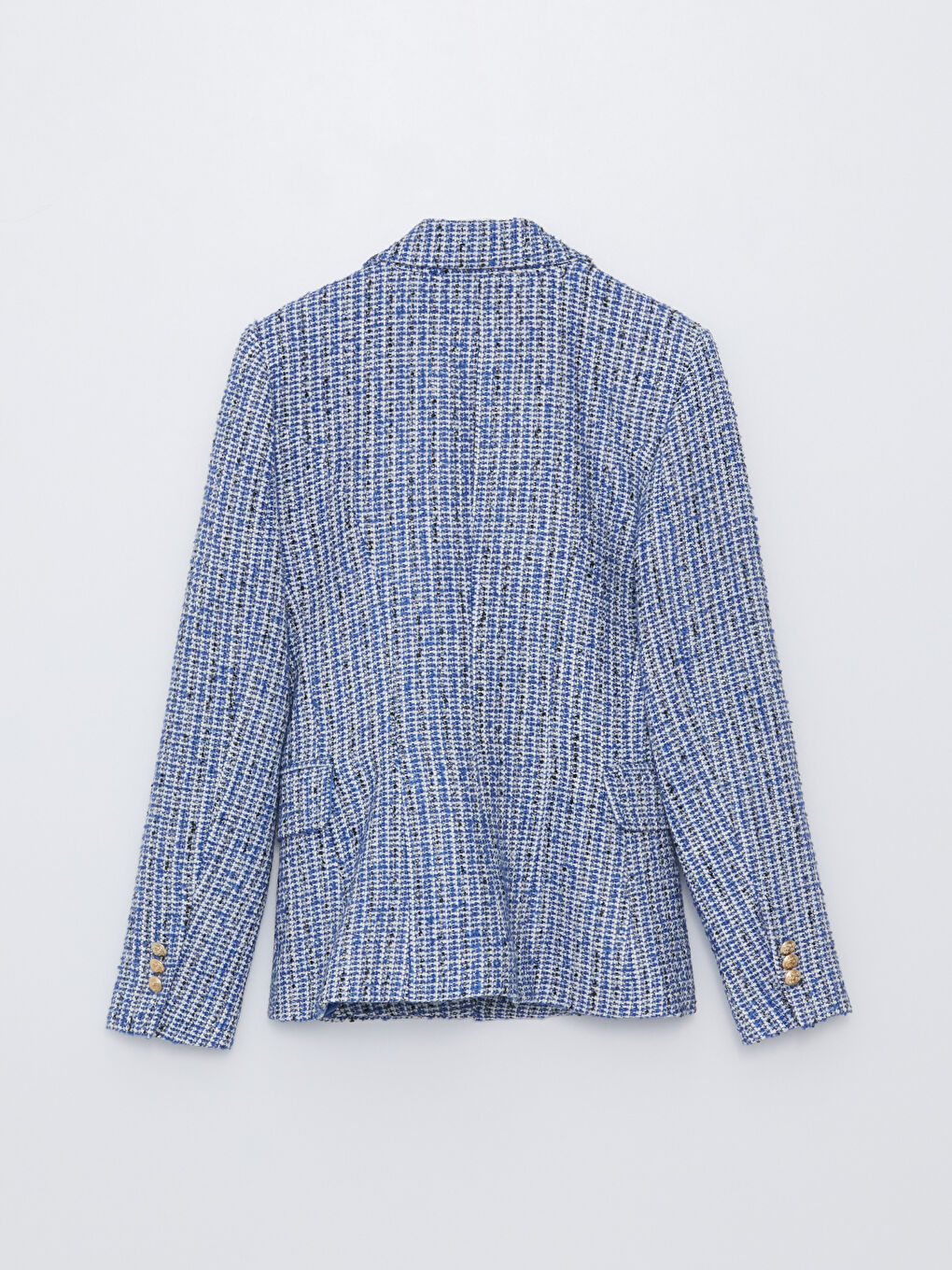 LCW Vision Patterned Long Sleeve Women's Tweed Blazer Jacket -S3DH08Z8-LLC