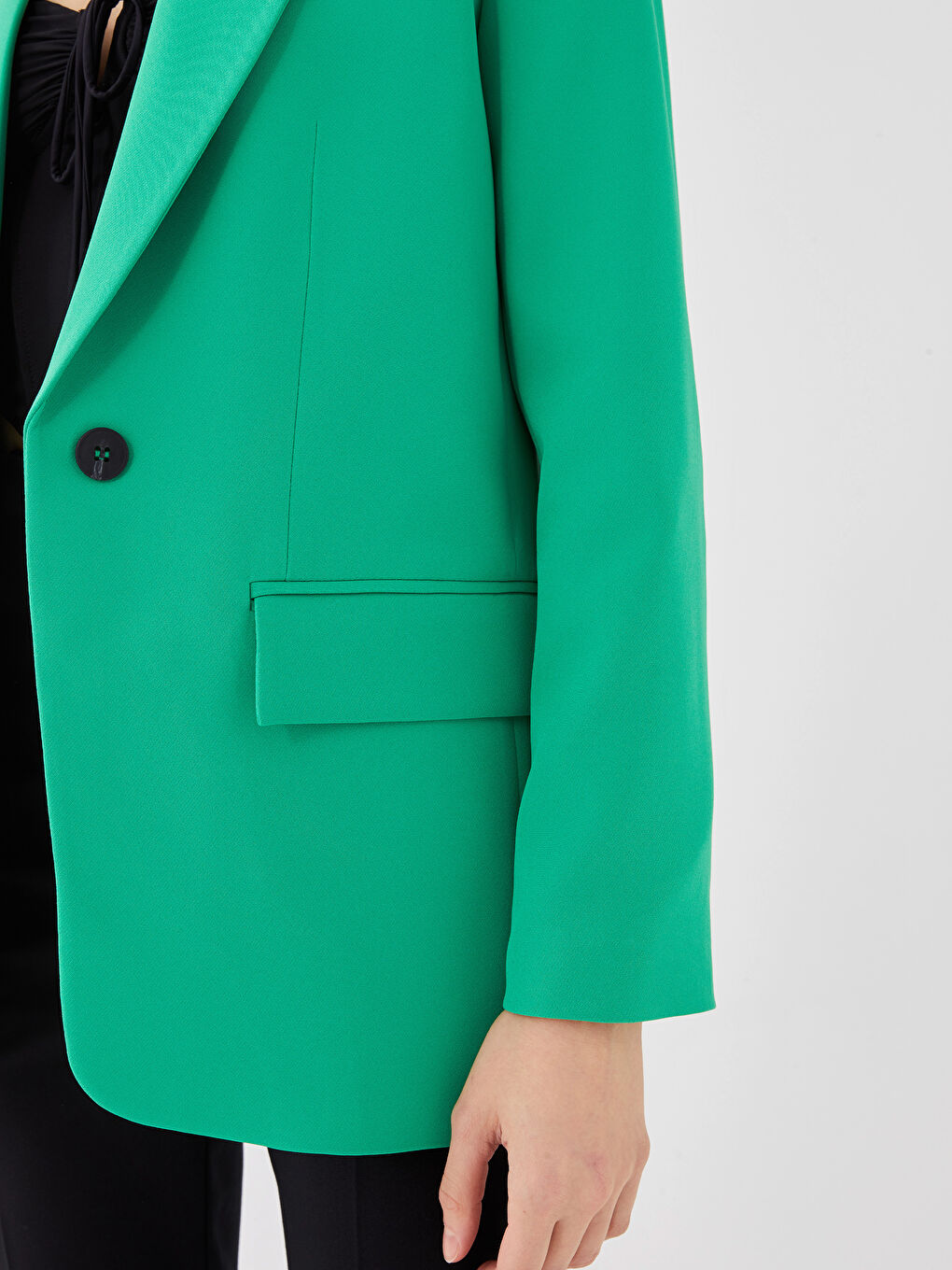 LCW Vision Schlichte Langarm-Blazerjacke für Damen -S3DH10Z8-GKJ