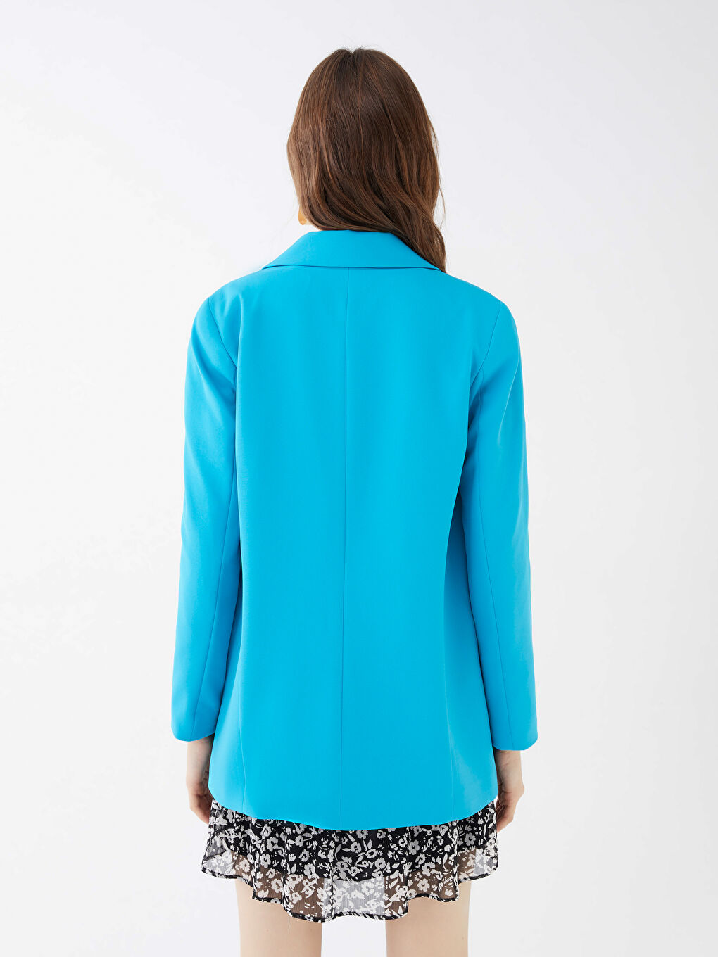 Plain Long Sleeve Women's Blazer Jacket -S3DH10Z8-GU4