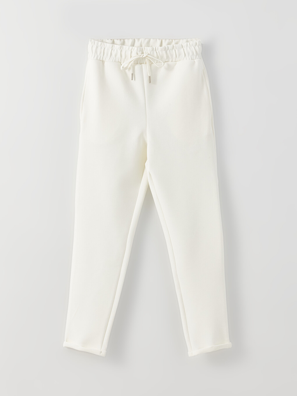 Women's Elastic Waist Straight Sweatpants-5