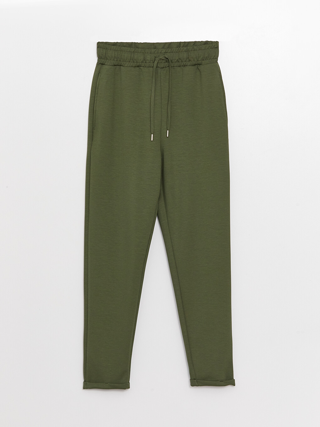 Women's Elastic Waist Straight Sweatpants-5