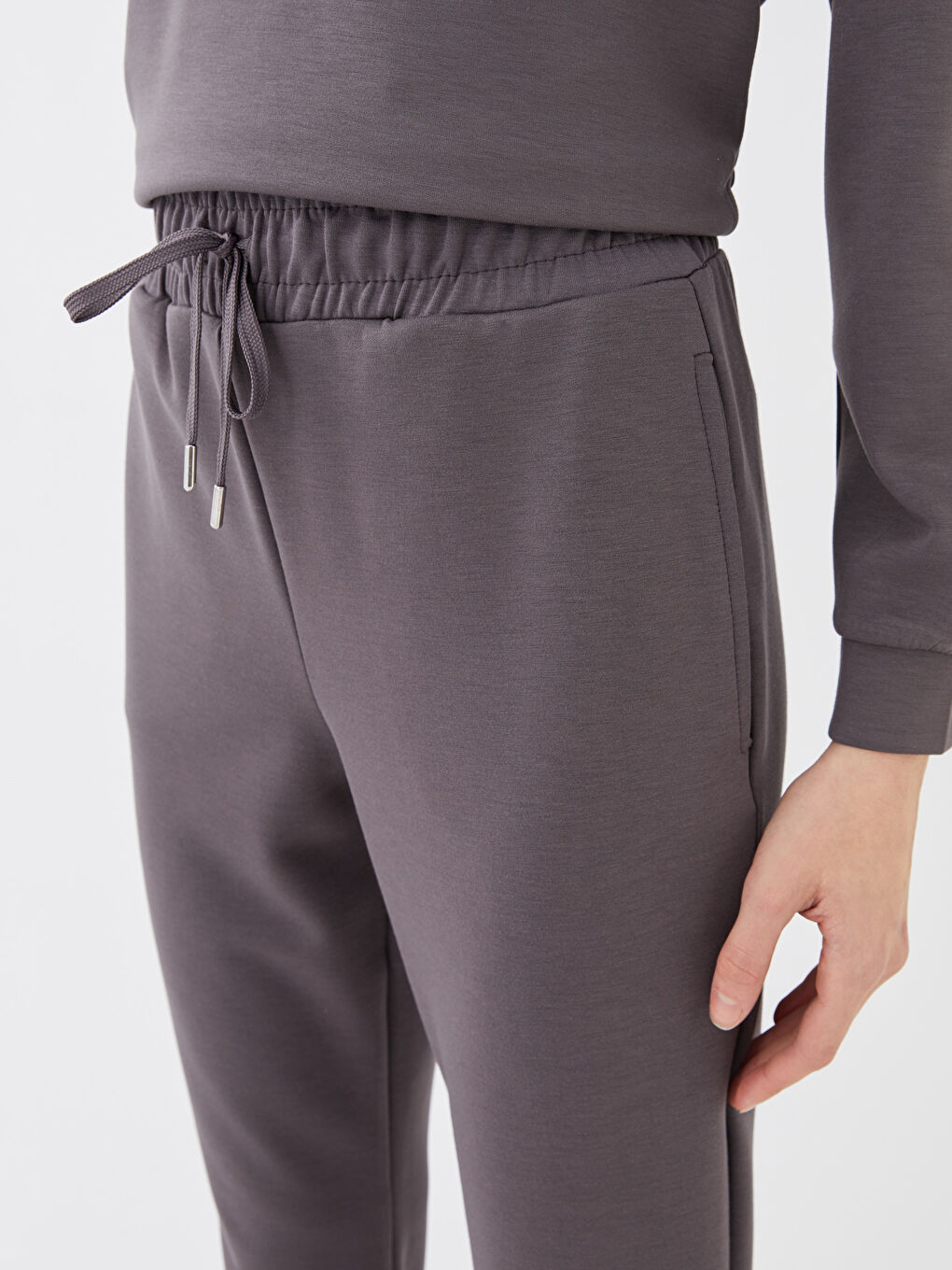 LC Waikiki Women's Elasticated Waist Plain Sweatpants -S3DH11Z8-HMC