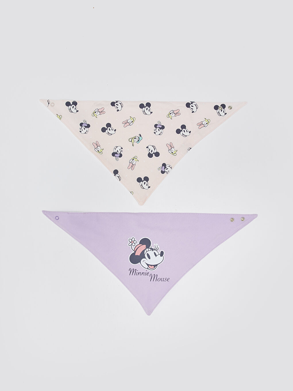 Нагрудники для девочек-малышей с принтом Минни Маус, 2 шт.-1