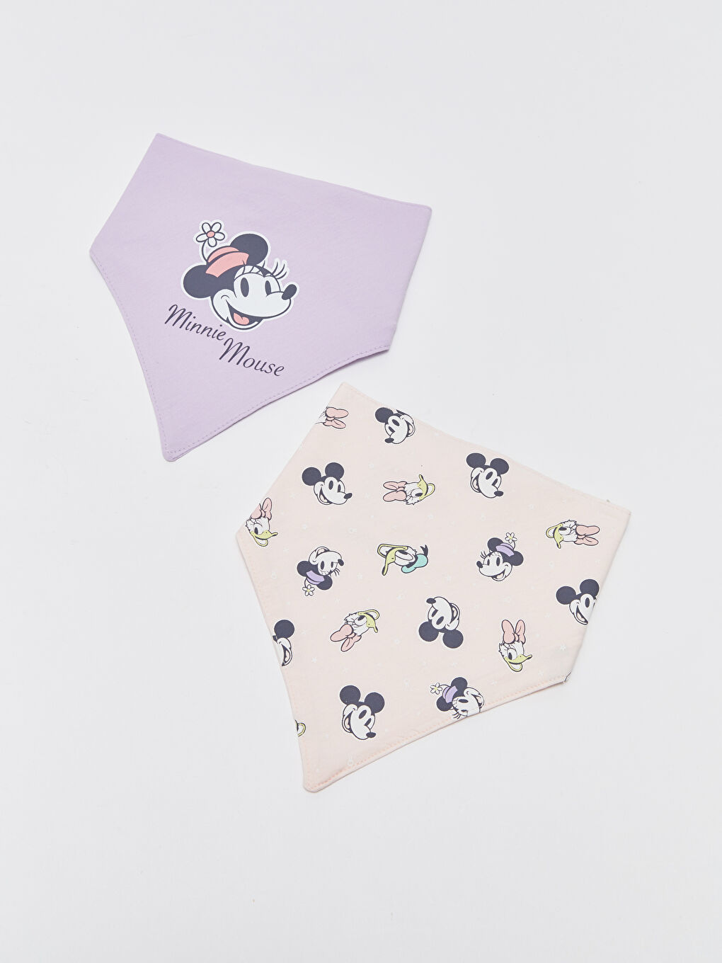 Нагрудники для девочек-малышей с принтом Минни Маус, 2 шт.-2