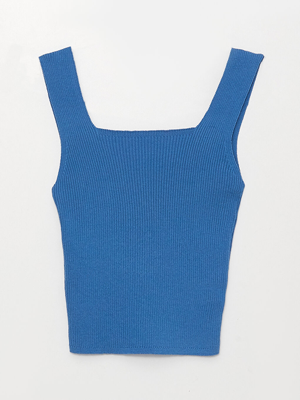 Women's Square Collar Plain Knitwear Crop -S3DH21Z8-GUX