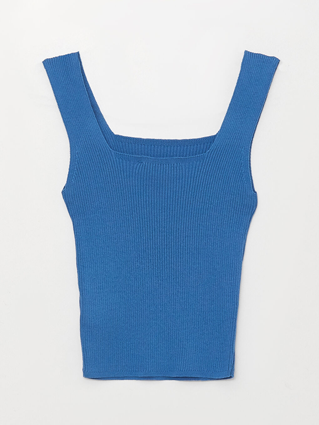 Women's Square Collar Plain Knitwear Crop -S3DH21Z8-GUX