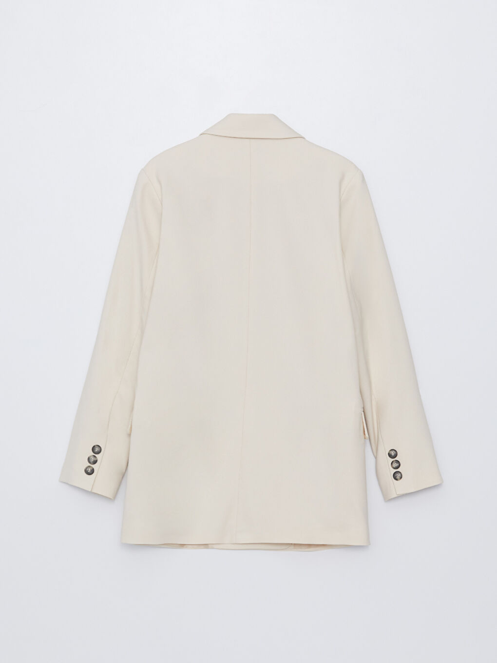 LCW Vision Jacket Neck Plain Long Sleeve Women's Blazer Jacket -S3DH29Z8-FF7