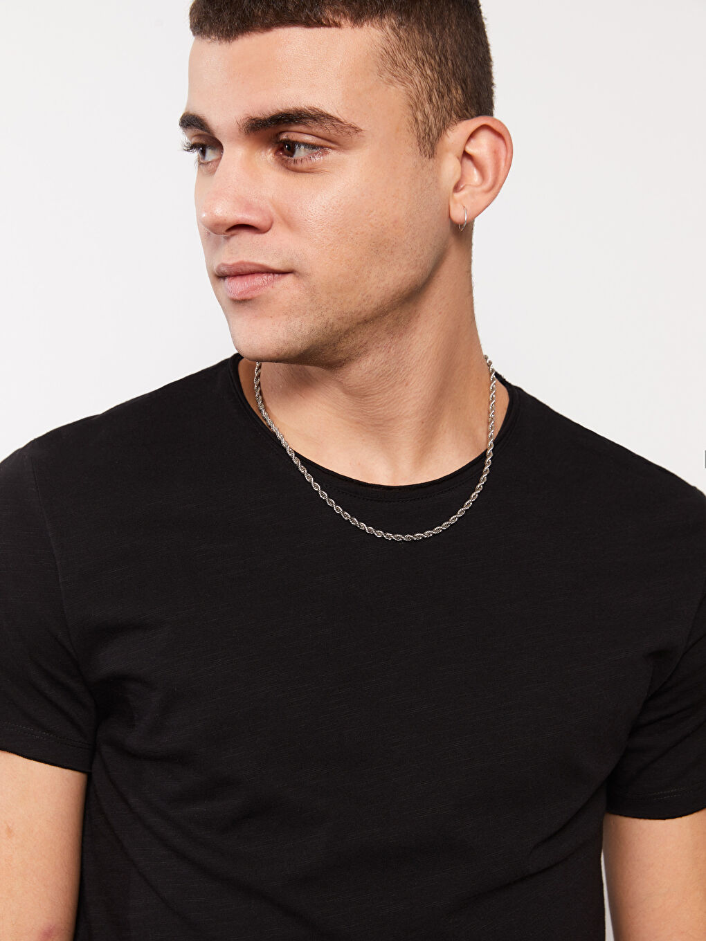 Crew Neck Short Sleeve Men's T-Shirt-2