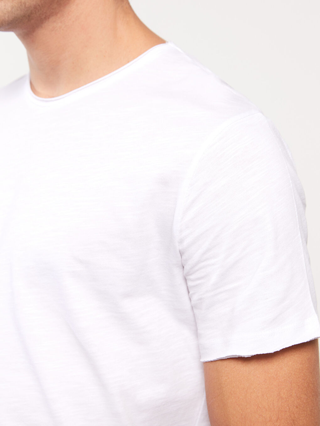 T-shirt à Manches Courtes pour Hommes avec Col Rond-3