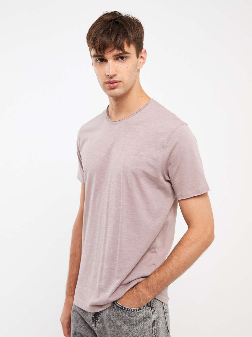 Crew Neck Short Sleeve Men's T-shirt