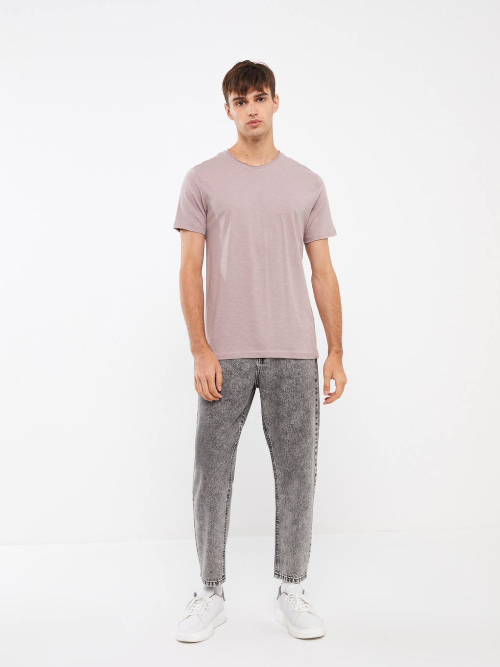 Crew Neck Short Sleeve Men's T-shirt-1