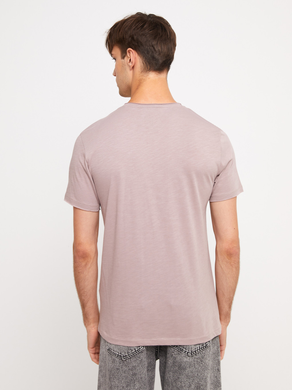 Crew Neck Short Sleeve Men's T-shirt-3