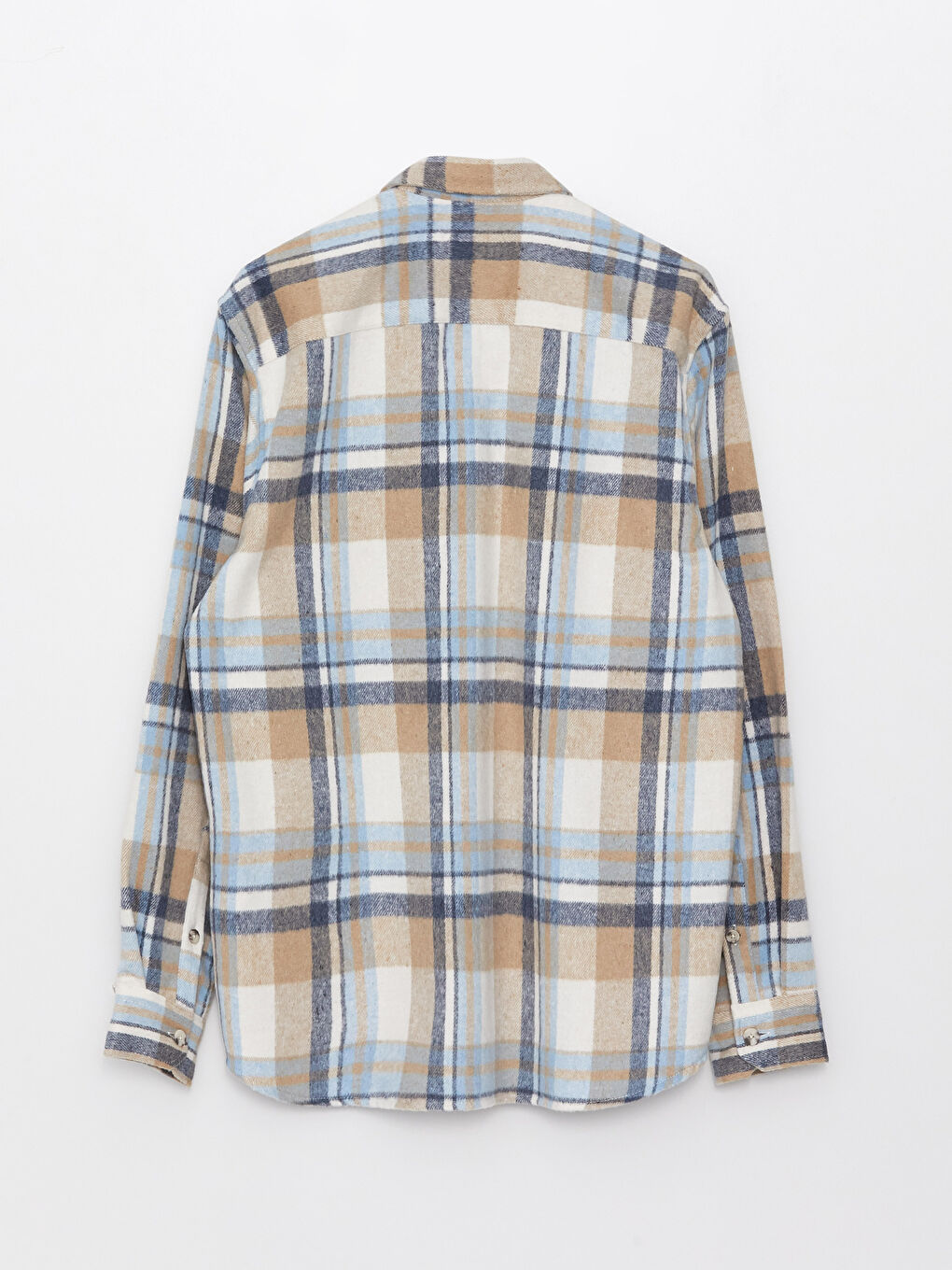 XSIDE Regular Fit Long Sleeve Plaid Men's Flannel Shirt -S3DH48Z8-LKQ