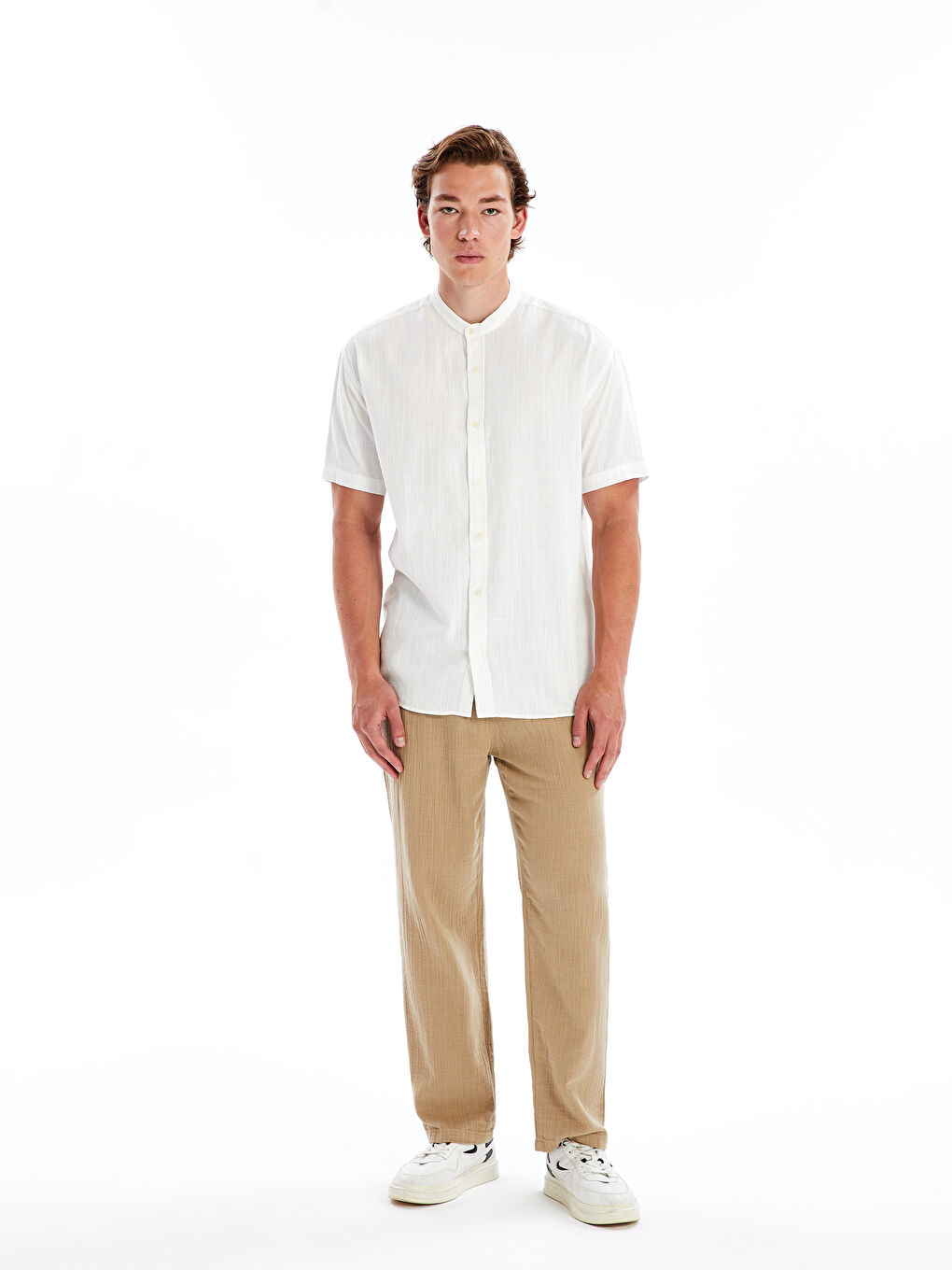 Relaxed Fit Short Sleeve Men's Shirt -S3DH61Z8-RTA