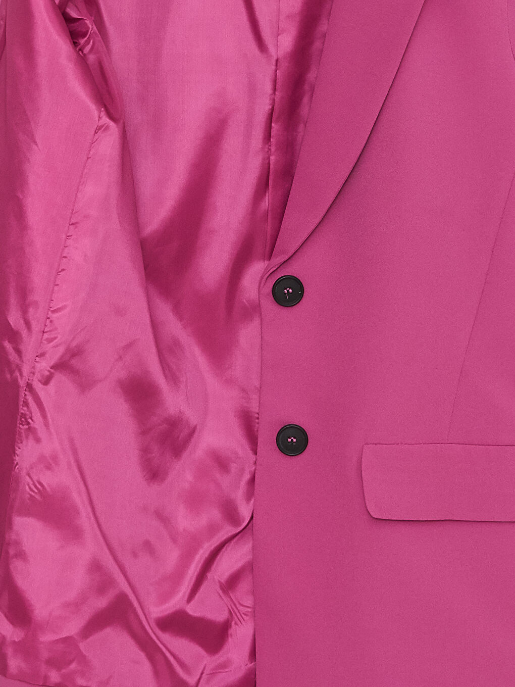 Sacou Jachetă cu Nasturi, Regular, Mânecă Lungă pentru Femei-7