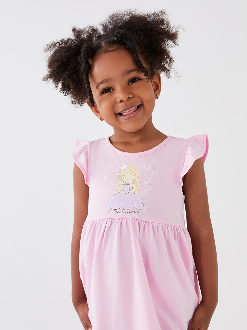Crew Neck Printed Baby Girl Dress -S3DH91Z1-G7H