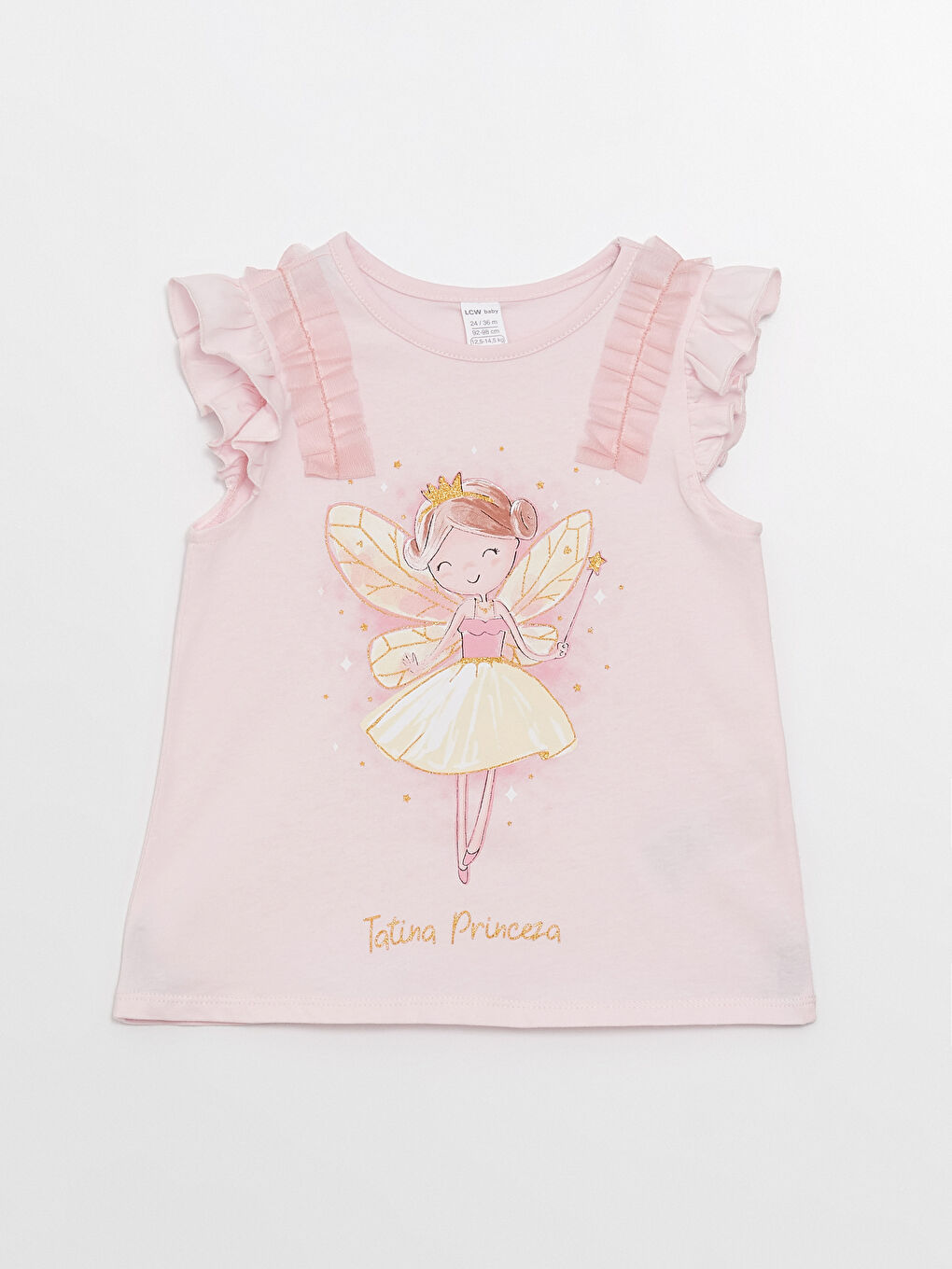 Ensemble T-Shirt et Leggings Imprimés Bébé Fille Col Rond Lot de 2-1