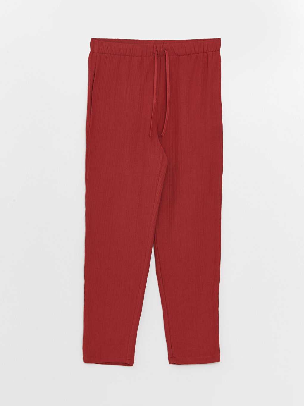 Elasticated Waist Loose Fit Muslin Women's Trousers-5