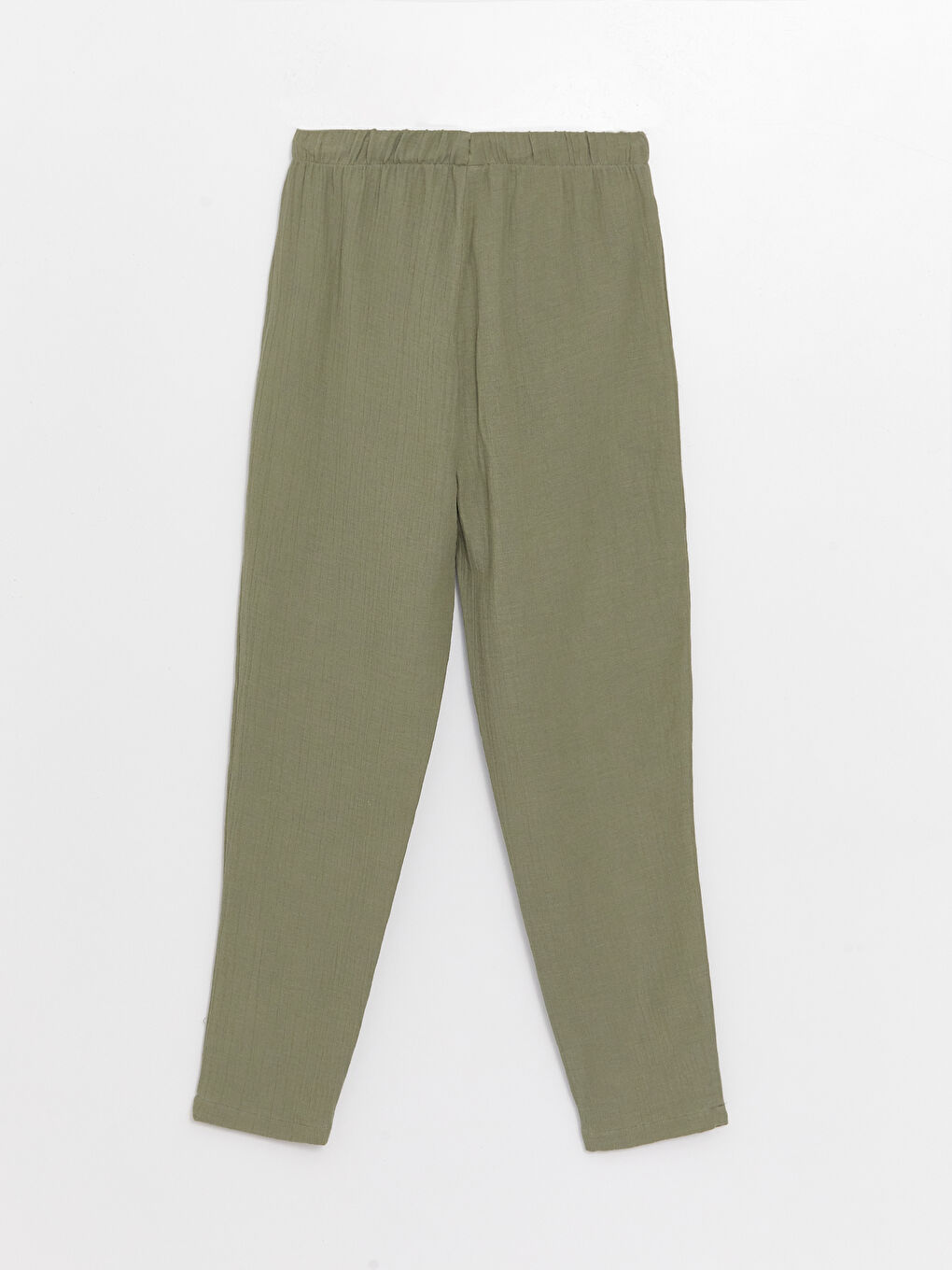 Elasticated Waist Loose Fit Muslin Women's Trousers-6