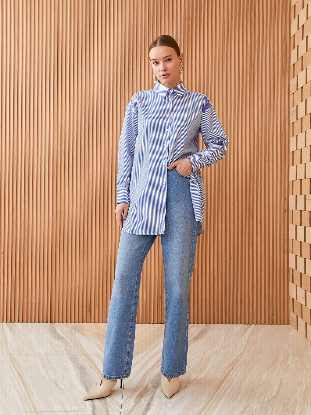 جينز مستقيم للسيدات-1