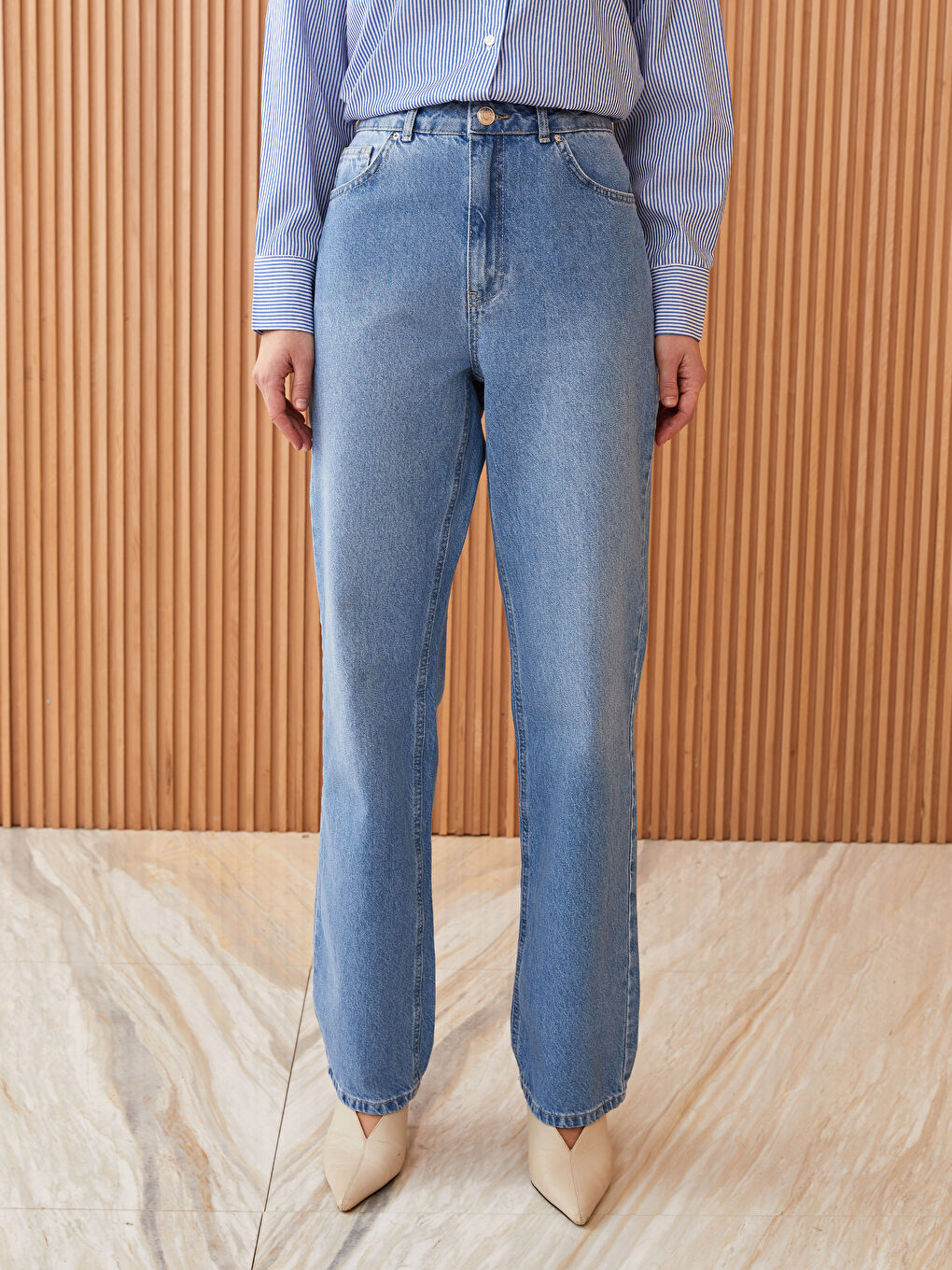 جينز مستقيم للسيدات-3