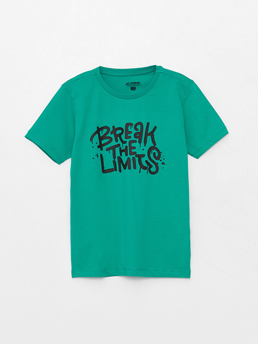 طقم بيجامة شورت بأكمام قصيرة مطبوع بياقة دائرية للأولاد-1