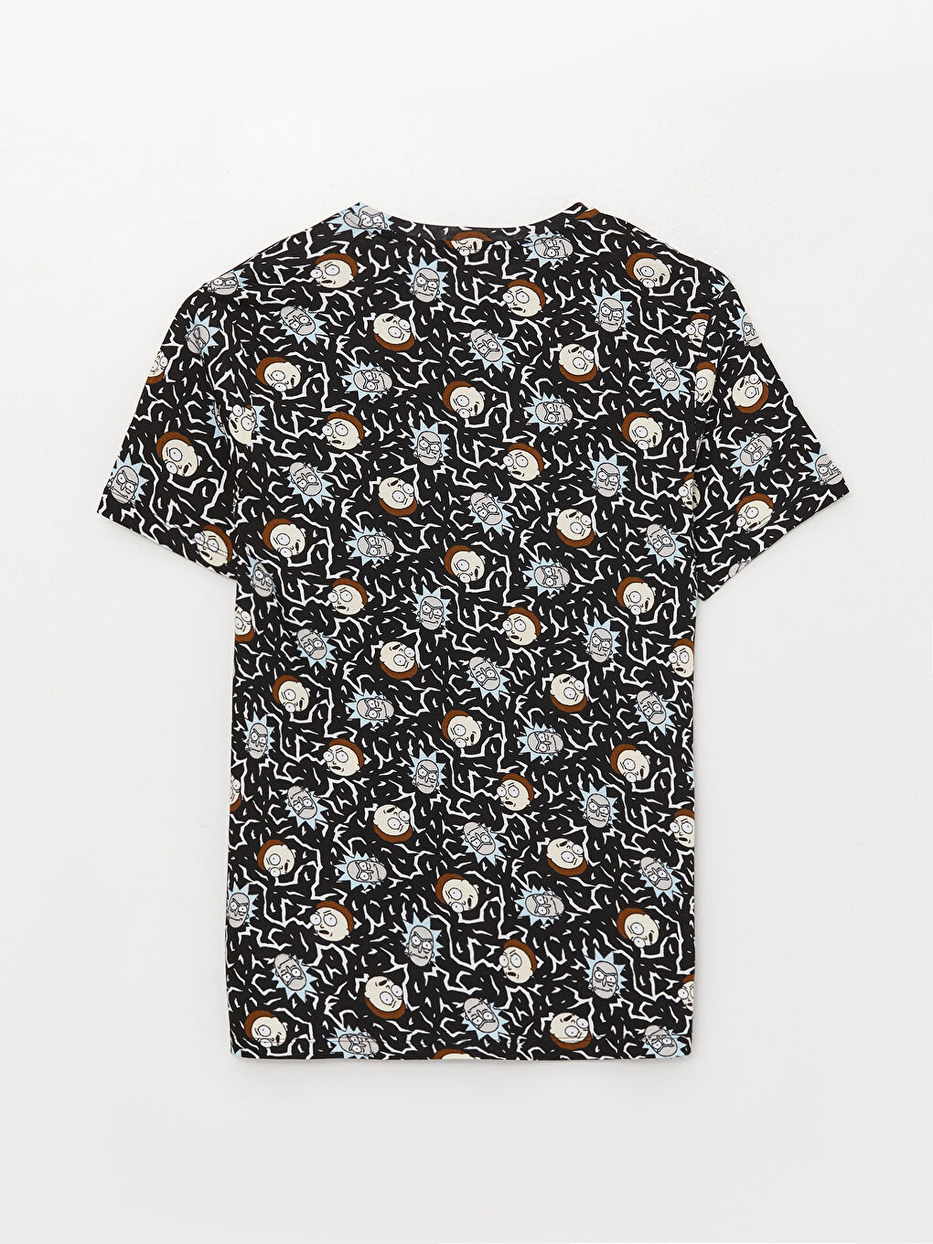 მრგვალი საყელო მოკლე სახელო რიკ და მორტი ნაბეჭდი ჟერსი მამაკაცებისთვის მაისური-5