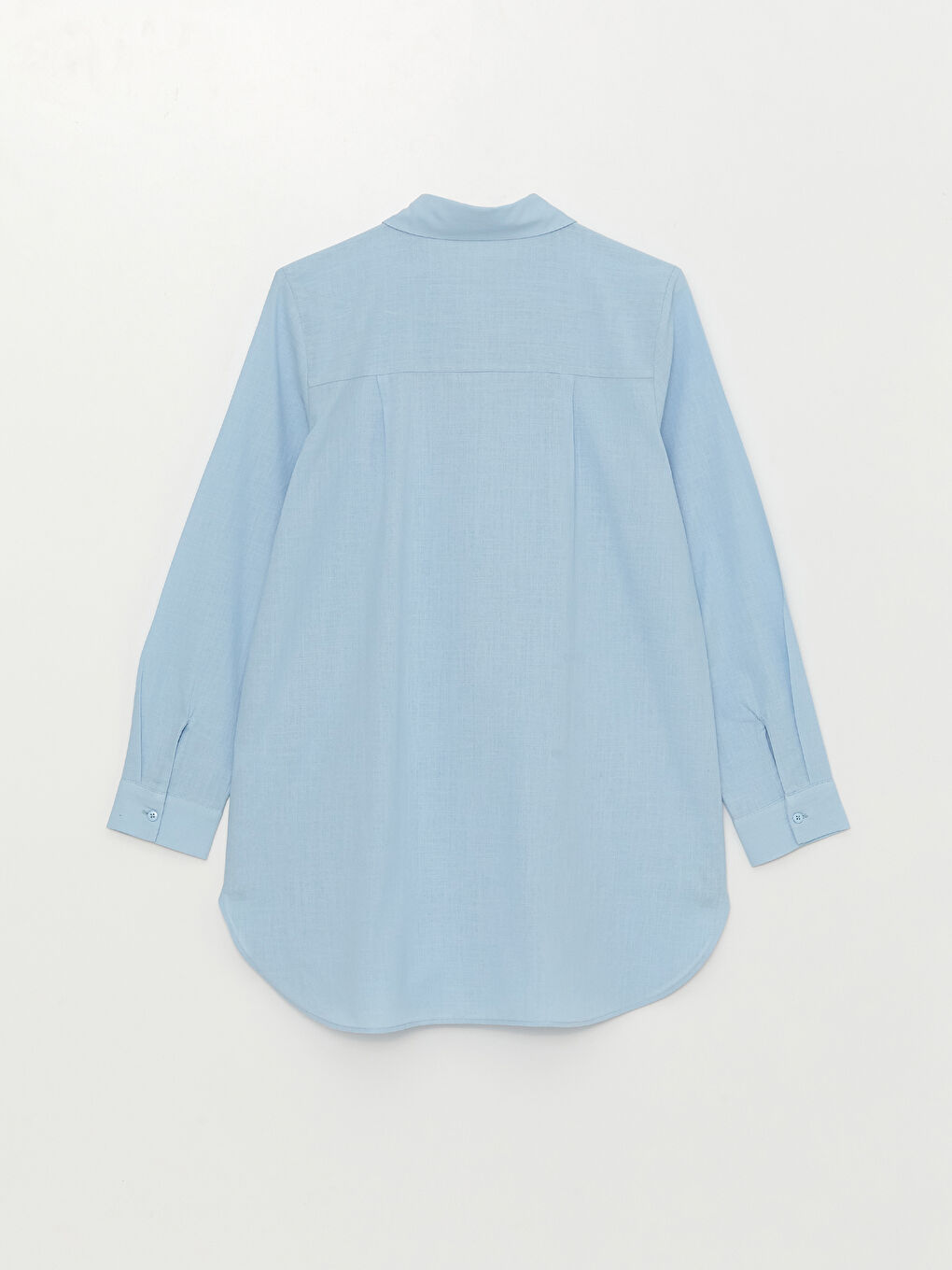 Plain Long Sleeve Women's Shirt Tunic-6