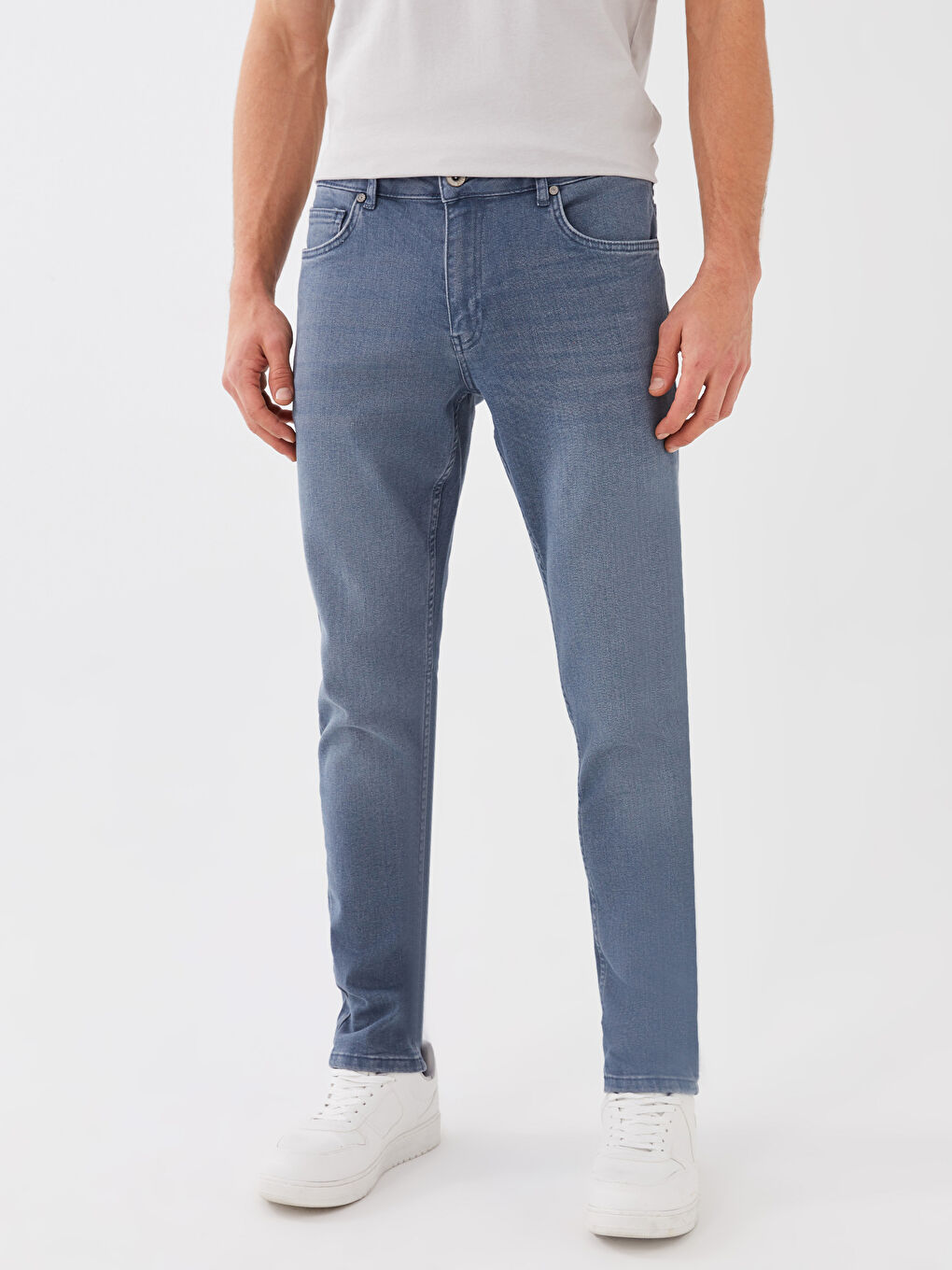 Lacivert Slim Fit Erkek Jean Pantolon-3