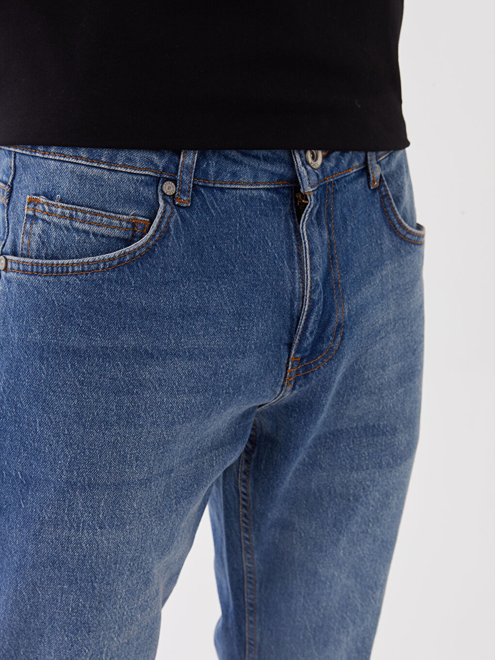 Мужские джинсы слим фит-2