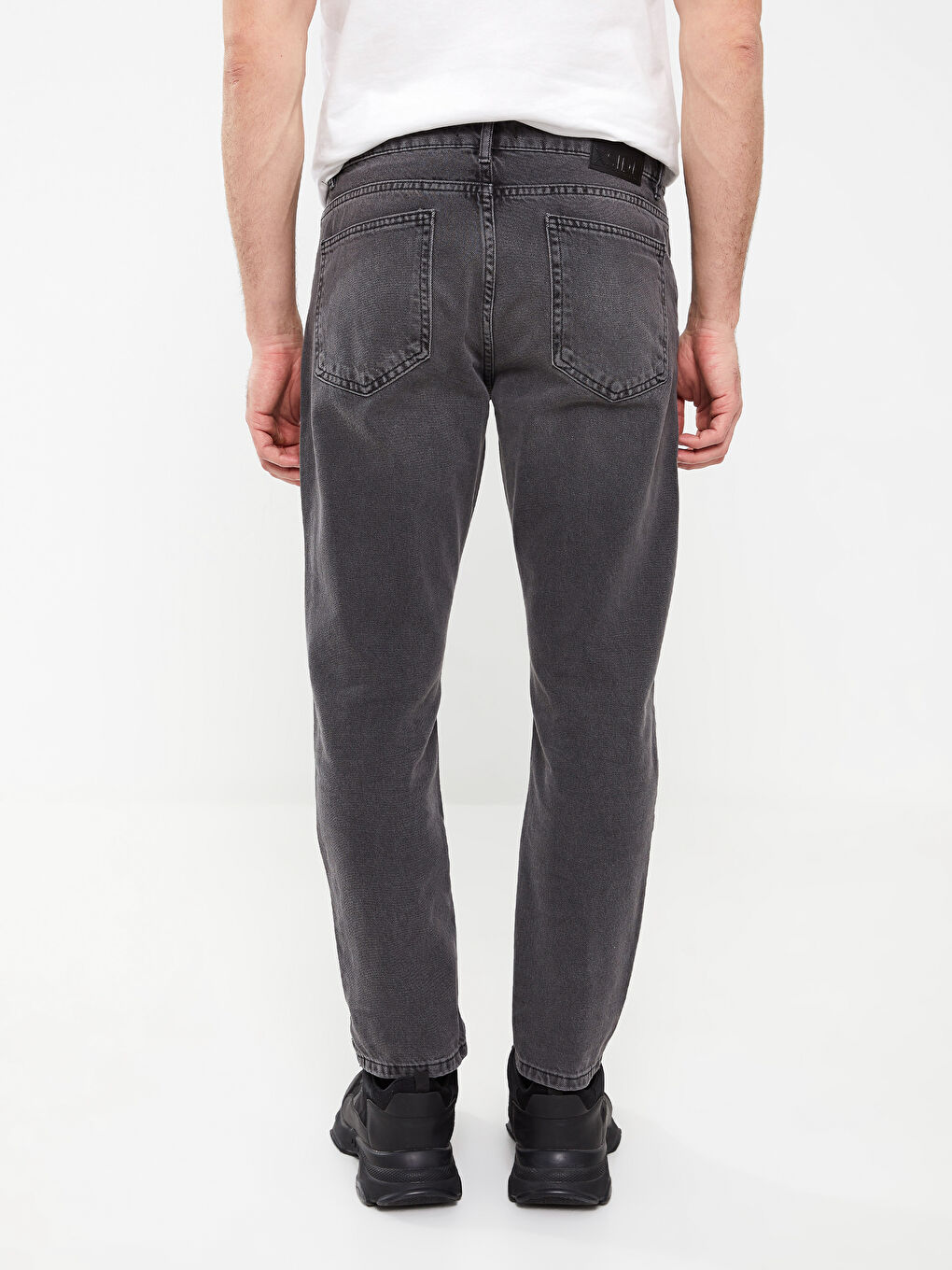 Gri Slim Fit Erkek Jean Pantolon-5