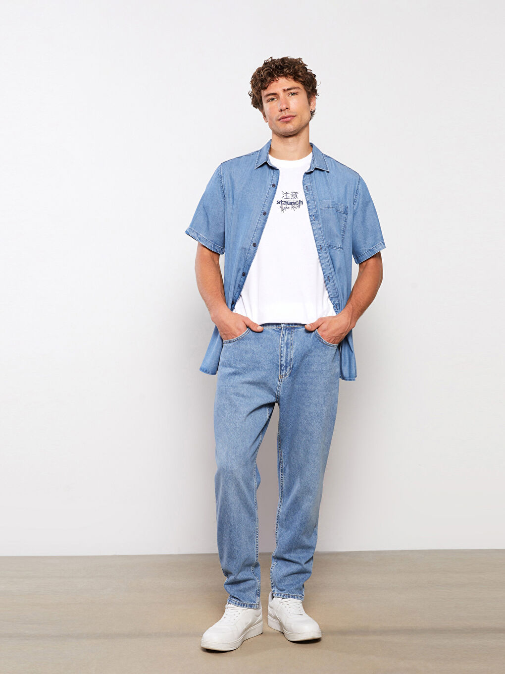 Mavi Loose Fit Erkek Jean Pantolon-4