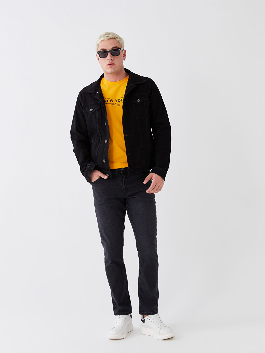 Antrasit Regular Fit Erkek Jean Pantolon