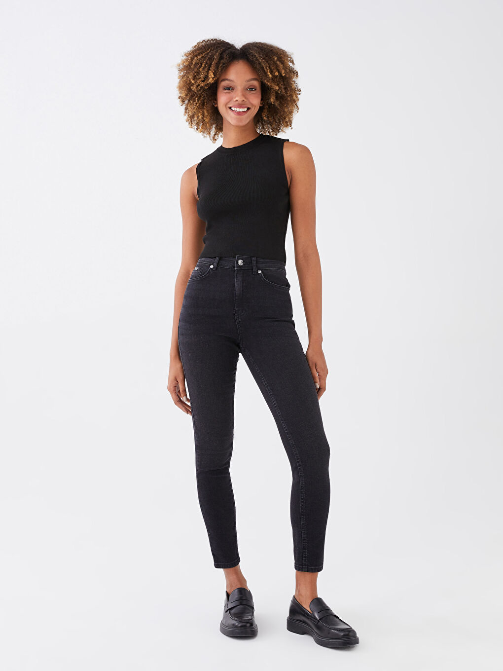 Women's Crew Neck Plain Knitwear Crop -S3DI76Z8-RQN