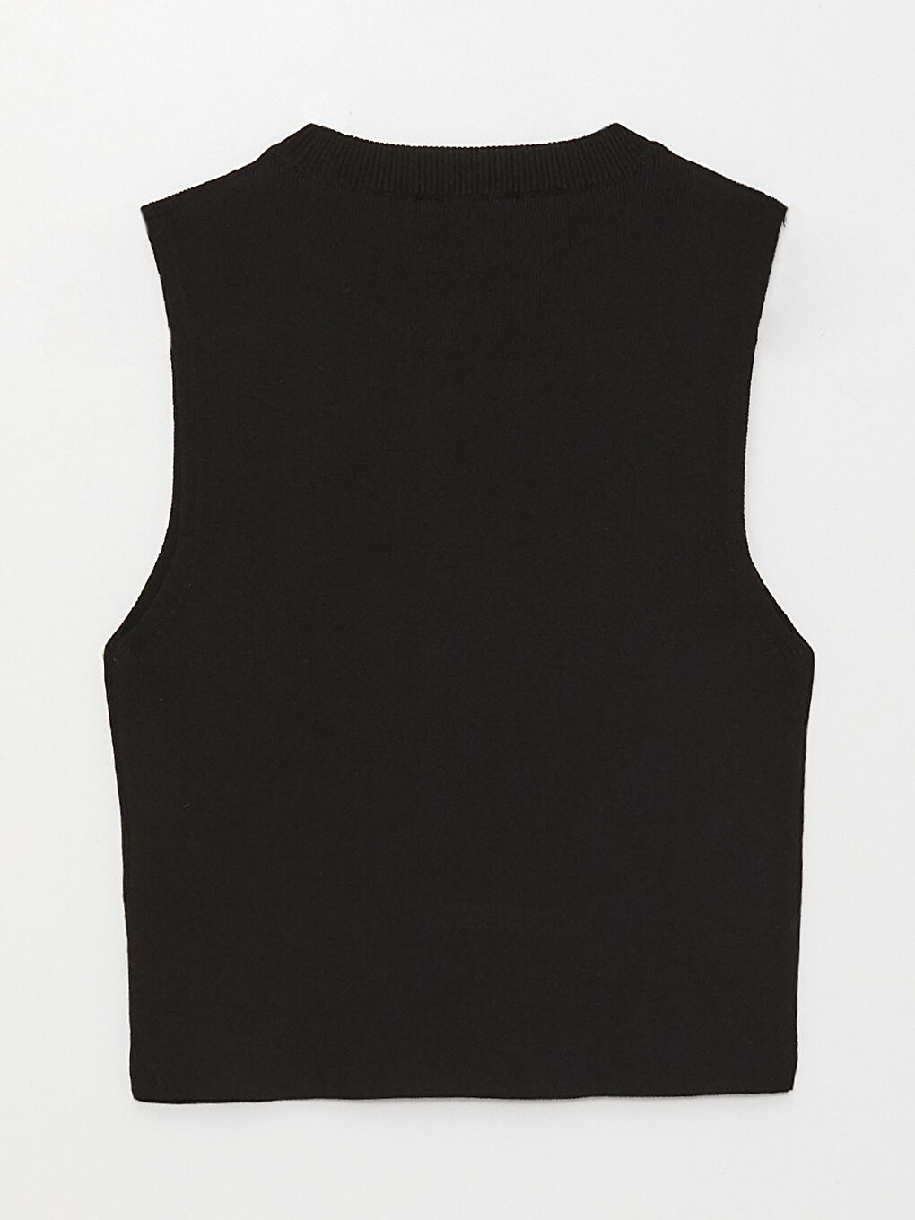 Women's Crew Neck Plain Knitwear Crop -S3DI76Z8-RQN
