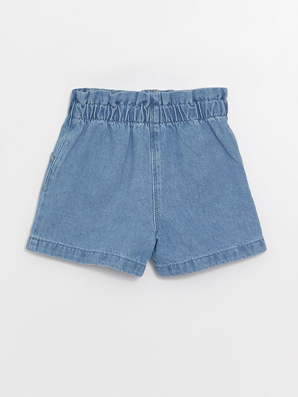 İndigo Beli Lastikli Disney Nakışlı Kız Bebek Jean Şort-2