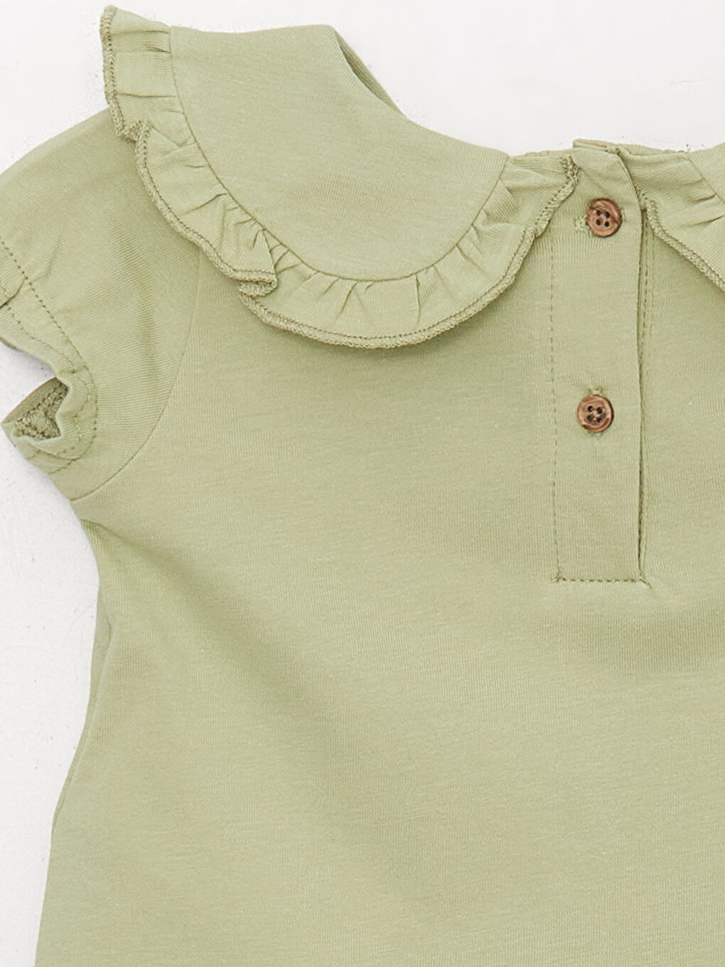 Бала жағалы қыз бала жейде мен шорты 2 данадан тұратын-3