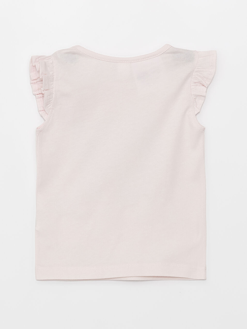 Pembe Bisiklet Yaka Minnie Mouse Baskılı Kız Bebek Atlet-4