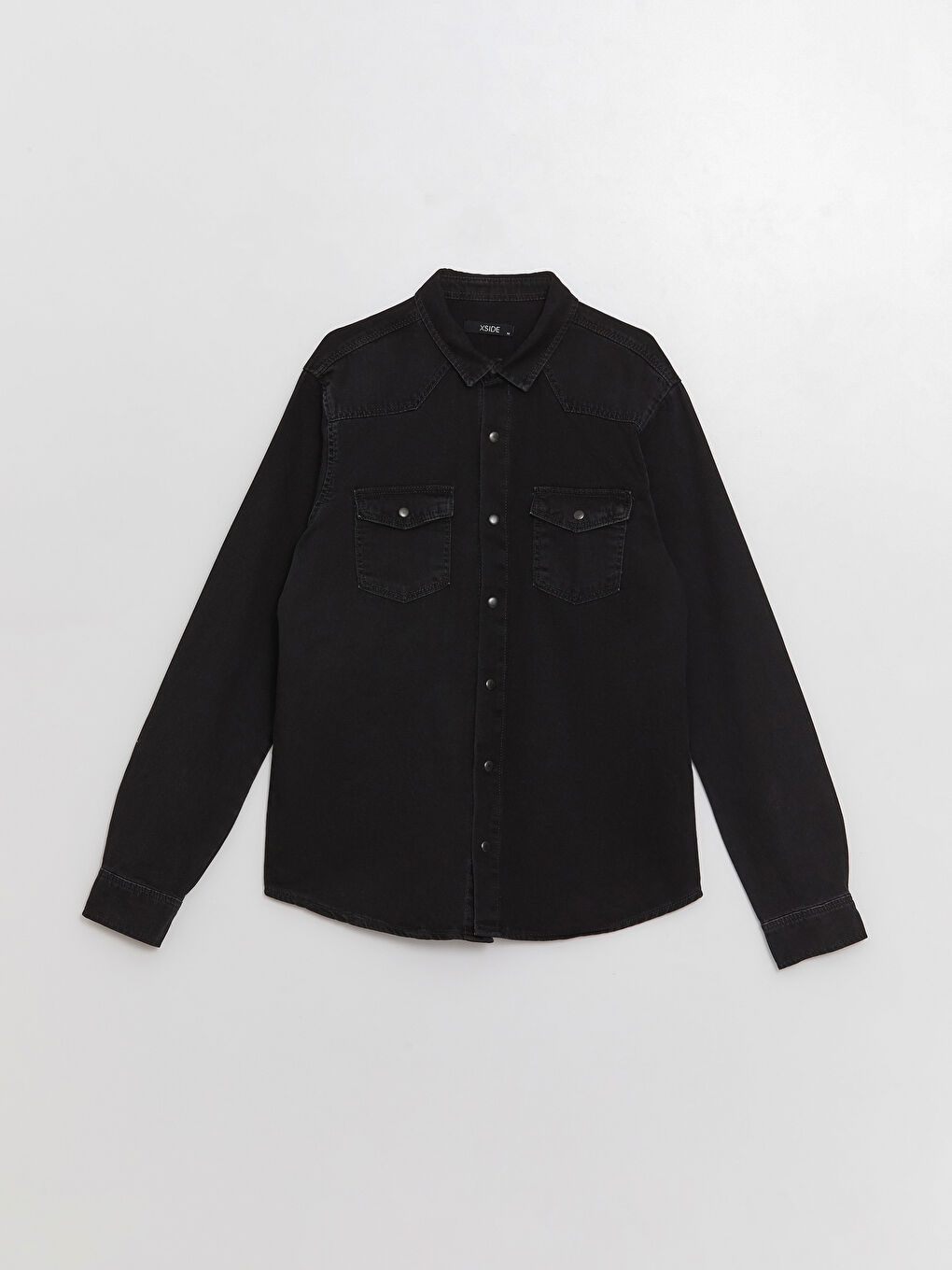XSIDE Regular Fit Long Sleeve Men's Denim Shirt -S3DJ46Z8-DJS