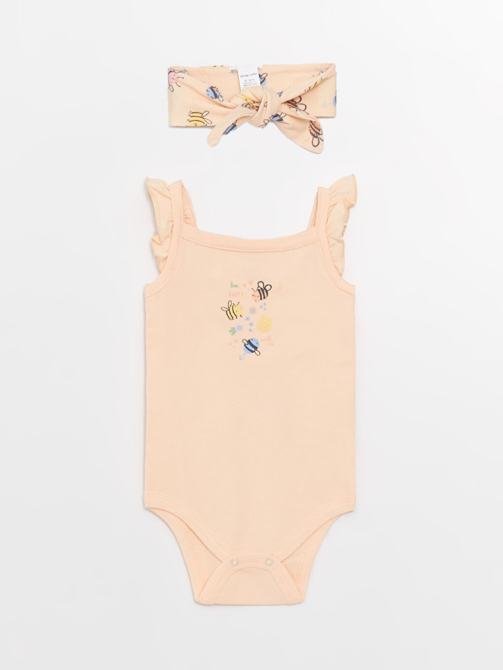 Шаршы жағалы принтті қыз балаға арналған 3 данадан тұратын-1