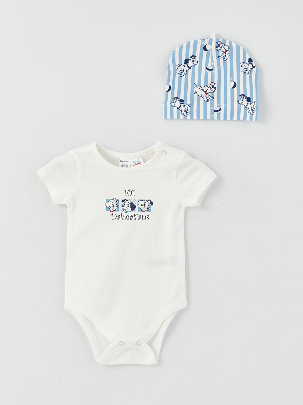 მრგვალი საყელო 101 დალმაციელი ნაბეჭდი ბიჭების 3-ცალიანი პაკეტი-1