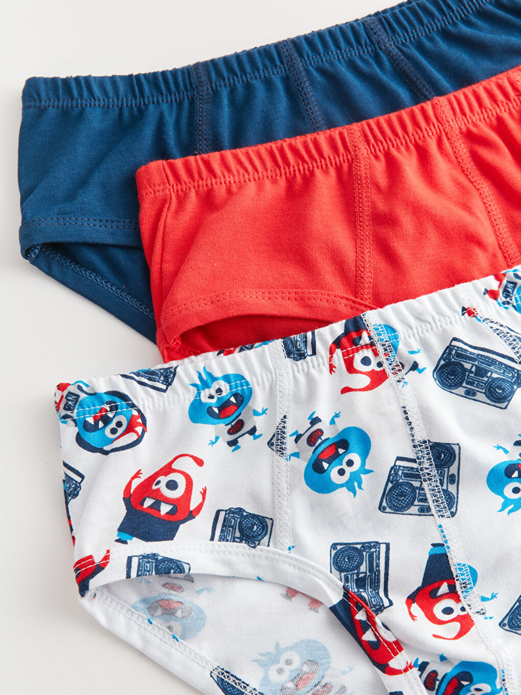 كلسون أولاد قطن مطبوع - عبوة ٣ قطع-1