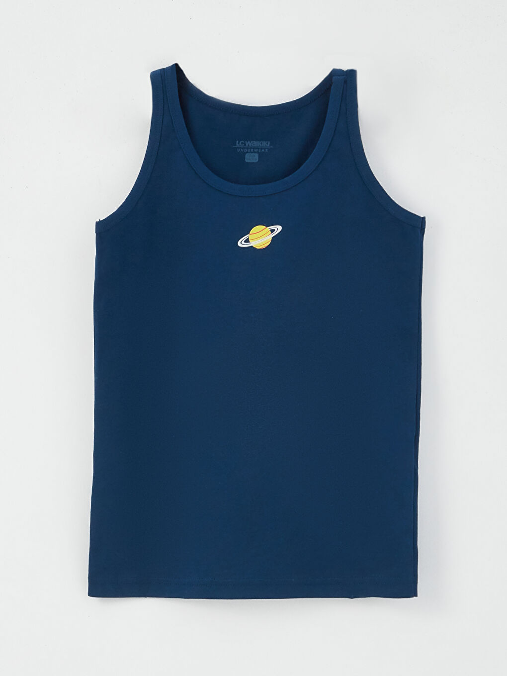 Beyaz Bisiklet Yaka Erkek Çocuk Atlet 2'li-2