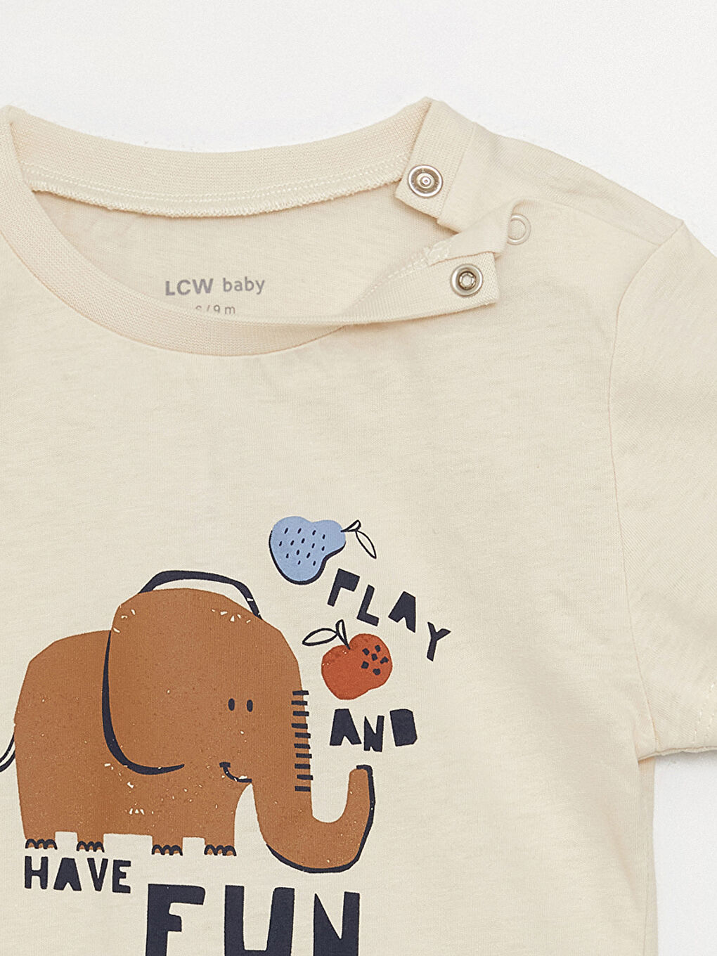 Дөңгелек жағалы ұл балаларға арналған футболка мен шорты 2 данадан тұратын-3