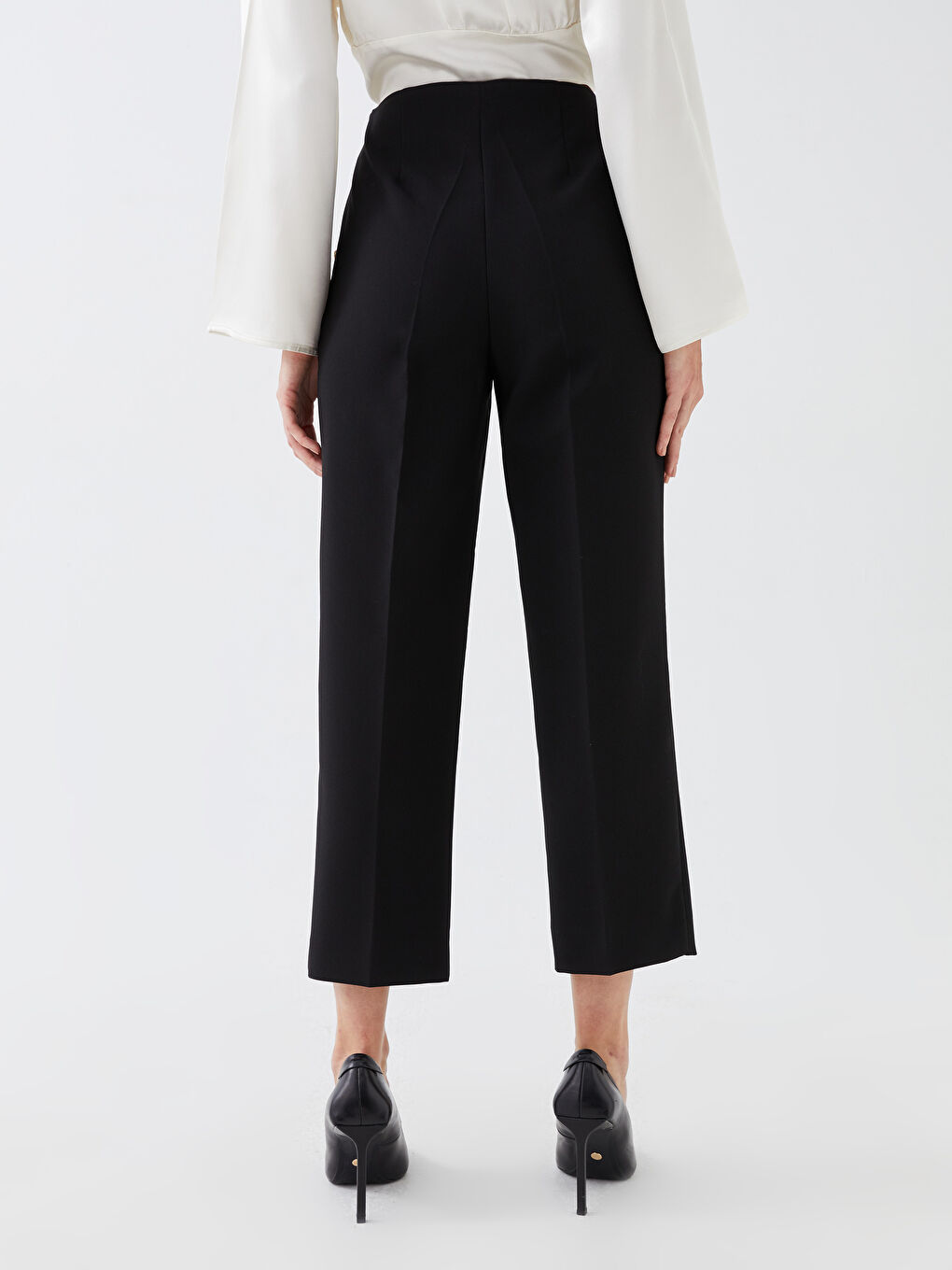 High Waist Standard Fit Women's Trousers-3