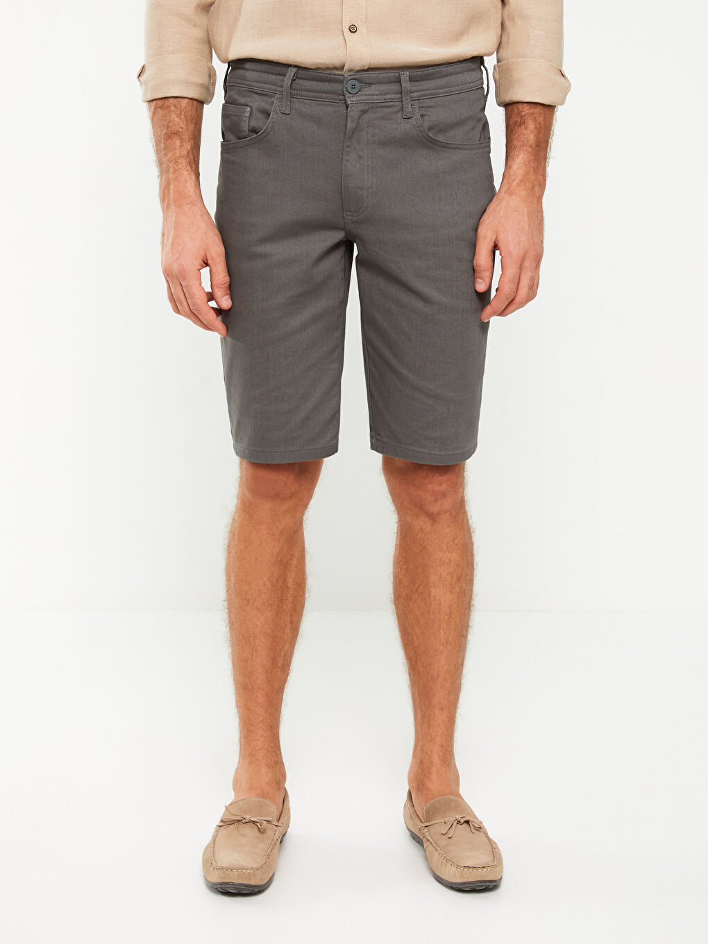 Slim Fit Mens Bermuda Shorts -S3DK34Z8-CS4