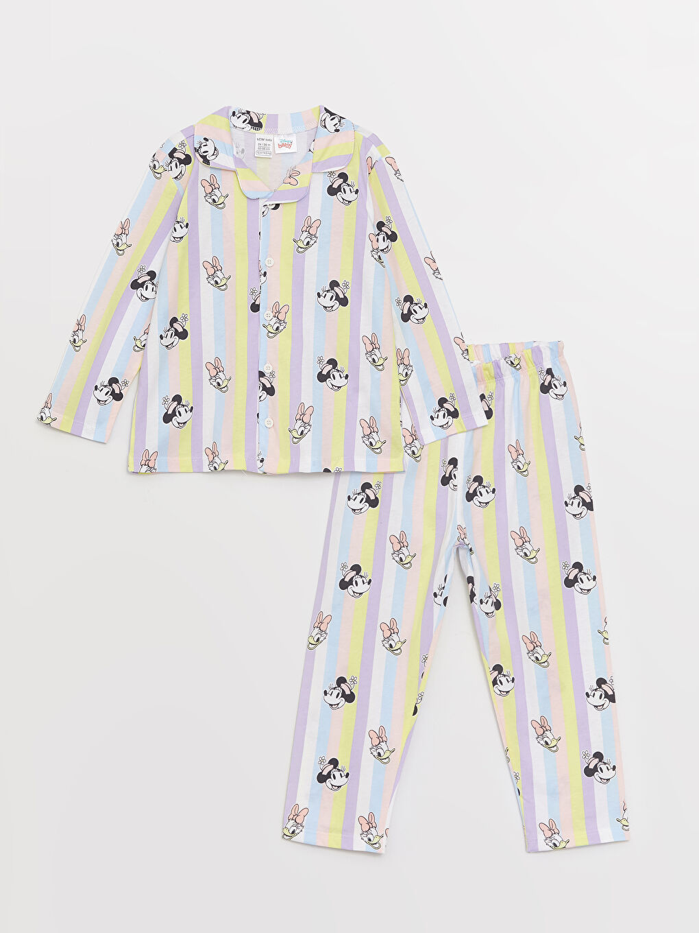 LCW baby Ensemble de pyjama pour Filles Bébé à Col roulé, Manches longues, Imprimé Minnie Mouse -S3DK35Z1-LU7
