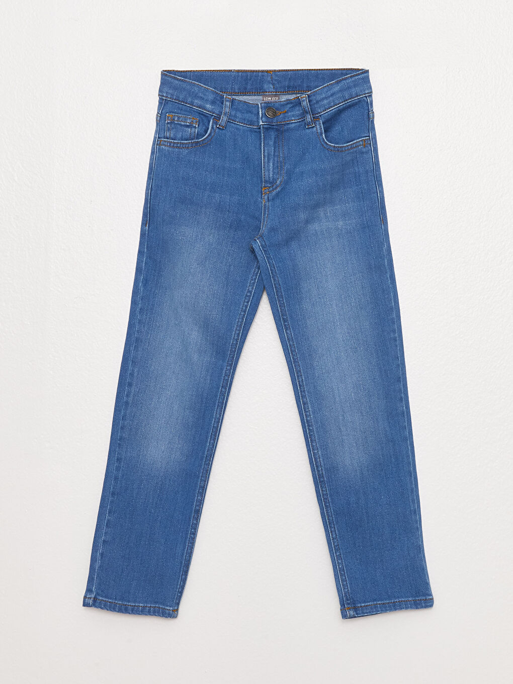 LCW ECO Indigo Beli Ayarlanabilir Lastikli Erkek Çocuk Jean Pantolon