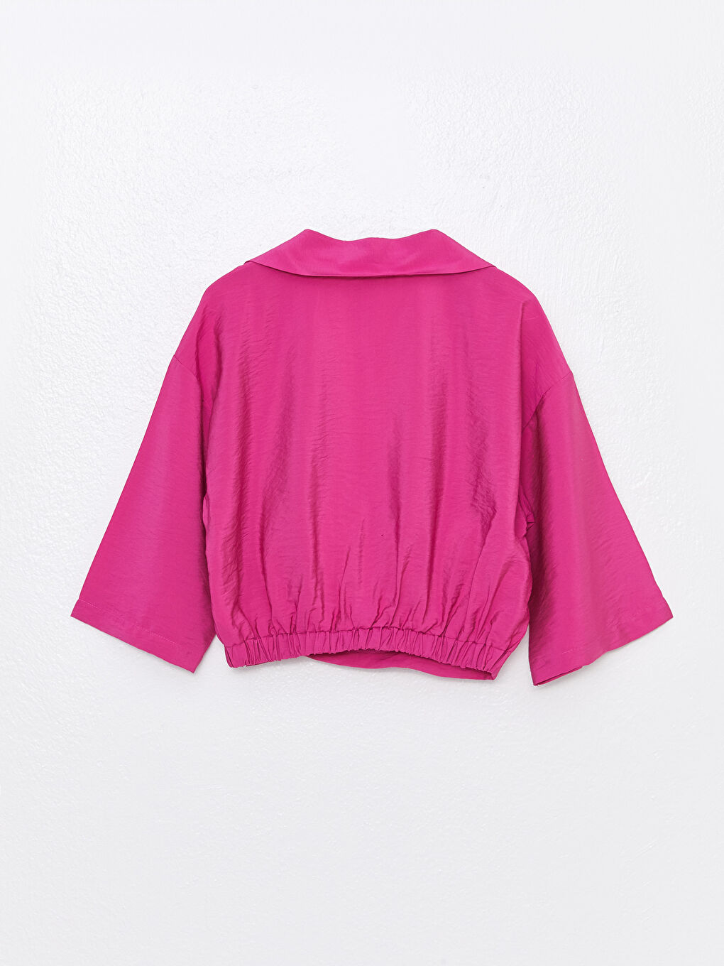 Women's Collared Neck Plain Blouse-6